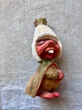 Vintage hand-carved, hand-painted Norwegian wooden troll princess  Mortensen picture