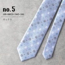 Super Mario Bros. Tie -#5 saxblue- Bandai Nintendo Game Polyester Japan picture
