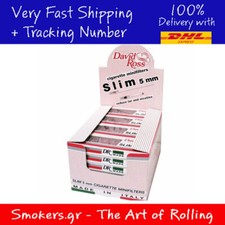 FULL BOX David Ross Super Slim 5mm Box 24x10 Packs Micro Filter picture
