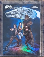 2026 Topps Chrome Star Wars Art Factions Rebel Alliance #SQUAD-7 Case Hit SP picture