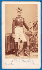 cdv militaire photo general Courtois Roussel d'Hurbal France 1865 Mexique Mexico picture