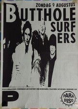 Butthole Surfers Amsterdam August 9, 1987 POSTER POSTER - ORIGINAL 50x 70 Circ picture