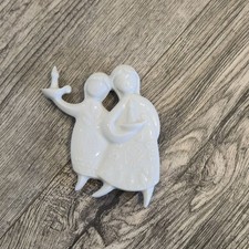 Vintage Haviland Limoges Christmas Ornaments white Porcelain Christmas 1976 picture
