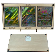 Pokemon S &V 151 Wall Mount Display Frame for Bulbasaur , Charmander, Squirtle picture