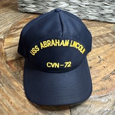 US NAVY USS ABRAHAM LINCOLN (CVN-72) MILITARY HAT/CAP Made in USA US CAP picture