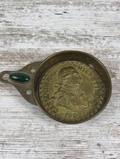 Rare Antique Spanish Colonial 1806 Carolus IV Heavy Bronze Porringer picture