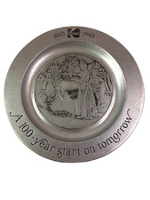 Pewter Kodak Plate 1880-1980 100 Year Anniversary Collection Wilton VTG. 11