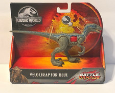 Mattel Jurassic World Velociraptor Blue Battle Damage Dinosaur Figure Toy picture