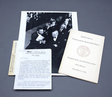 1964 Martin Luther King Jr. Nobel Peace Prize Booklet & Photo picture