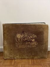 1899-1900 H. M. MARKS & COMPANY CHICAGO Fashion Booklet W Fabric Samples Rare picture