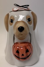 Creepy Critters Ghost Dog Ceramic Cookie Jar NEW picture