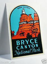 Bryce Canyon National Park Utah Vintage Style Decal, Vinyl Sticker,Luggage Label picture