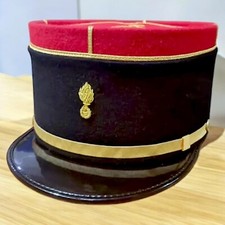 French Military Kepi, France Army Embroidery Cap, Officer Peak Embroidered... picture