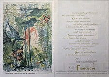 Franciscan Beautiful Best Dinnerware Poem Beauty Butterfly Vintage Print Ad 1960 picture