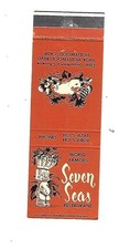 Seven Seas Tiki Restaurant - Hollywood, CALIF. Matchcover World Famous Tiki picture
