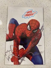 The Amazing Spider-Man #1  Cover Art Signed Mike Mayhew w/COA Remark / NM picture