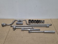 THORSEN USA 14pc 3/8 drive Socket lot - Sockets-Extension-DILLAR Speed Handle picture