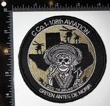 US Army OIF OEF C Co 1-108 Aviation Bn Good Bad Best HOOK & LOOP Patch picture