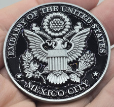 Super Rare Embassy of the United States in Mexico City Challenge Coin picture
