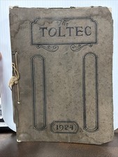 VINTAGE RARE - 1924 THE TOLTEC Durango High School Yearbook Durango, Colorado picture