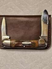 VINTAGE 1965-1969 CASE XX USA 52131 Canoe- Stag Handle- Pocket Knife  picture