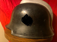 WWII WW2 Original German Helmet /w Liner & Chinstrap Militaria CHECK DESC picture