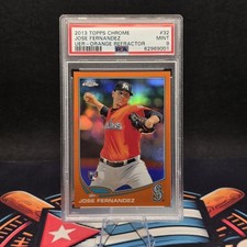 2013 Topps Chrome - Jose Fernandez #32 Orange Refractor (RC) Rookie picture