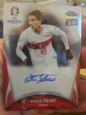 Kenan Yildiz Autograph Juventus National Debut Topps Chrome picture