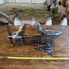 VINTAGE RARE LITTCO LITTLESTOWN,NEW YORK,N.Y..No.25 SWIVEL ANVIL BENCH VISE picture