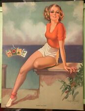 Vintage 1939 Pinup Girl Camel, Lucky Strike, Chesterfield, Old Gold Cigarette Ad picture
