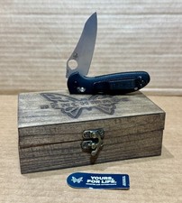 Benchmade Mini Griptilian 555-S30V Black Grivory Sheepsfoot Pocketknife w/Box picture