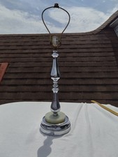 Vintage Stiffel chrome and marble table lamp picture