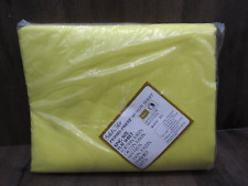 Vintage Sears Perma-Prest Muslin Yellow KING Flat Sheet New Old Stock picture