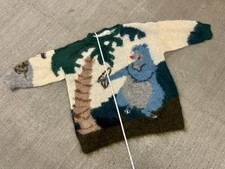 vintage DISNEY JUNGLE BOOK BALOO KING LOUIE KAA knit sweater  **MAKE OFFER** picture