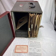 vintage f.w. woolworth co. Employee Training Film Audio Vinyl Reddy Robot Case picture