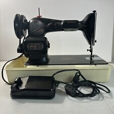 Vintage 1952 Singer Sewing Machine Electric 66 with Plastic case foot pedal picture