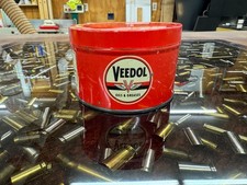 VINTAGE EMPTY VEEDOL FLYING A 1-POUND GREASE CAN ~SUPERB CONDITION CLEAN CAN picture