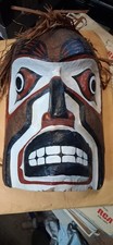 Vintage 1985 Roy Peters Signed Scowlitz First Nation Wild Man Mask Coast Salish picture