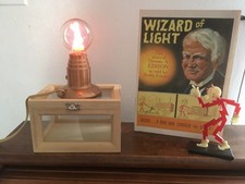 1950's AEROLUX Lights Reddy Kilowatt Neon Bulb and Original Chrome Lamp Base VTG picture