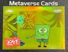 2025 Topps Chrome SpongeBob SquarePants The Jellyfish Jam Gold Songs 20/50 SP picture