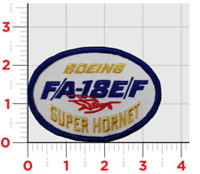 BOEING F/A 18 E/F SUPER HORNET SHOULDER EMBROIDERED HOOK & LOOP PATCH picture
