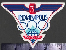 INDIANAPOLIS 500 - May 26, 1991 - Original Vintage Racing Decal/Sticker INDY picture