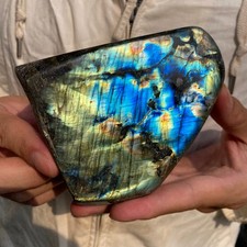 920g  Natural Labradorite Quartz Crystal Freeform Mineral Specimen Healing picture