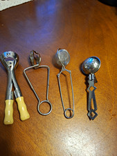 Vintage Kitchen Utensil Gadget Lot 4pc Citra Melon Baller Nutbrown Tea Infuser picture