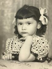 AxH) Found Photograph Girl Portrait 1950's picture