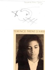 Terence Trent D'Arby signed in person card  Wishing Well picture