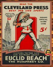 Cleveland Indians - 1931 Cleveland Press - Metal Sign 11 x 14 picture