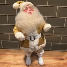 Vintage Harold Gale Santa Claus Gold Suit 1950’s MCM 14” Super Nice picture