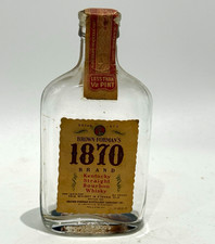 Vintage Brown-Forman 1870 Kentucky Bourbon Bottle 1/10 Pint Empty #A4 picture