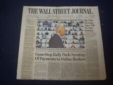 2021 FEBRUARY 5 THE WALL STREET JOURNAL - GAMESTOP RALLY FUELS SCRUTINY PAYMENTS picture